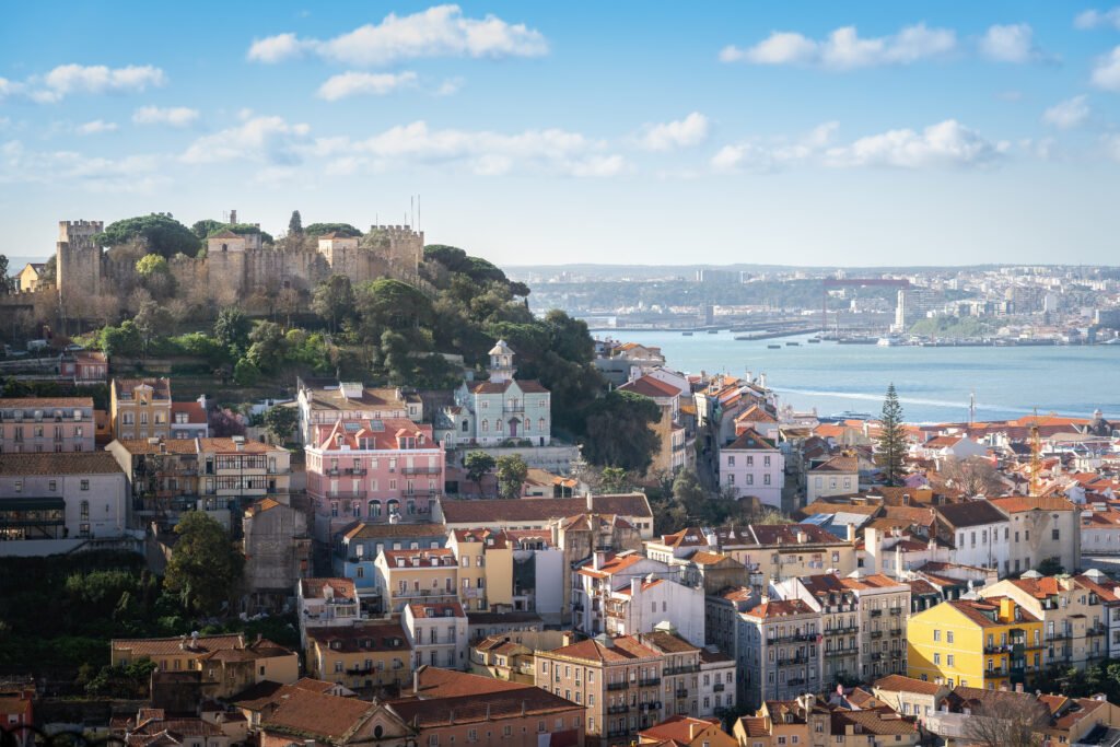 aerial view of lisbon with saint georges castle c 2023 11 27 05 22 42 utc