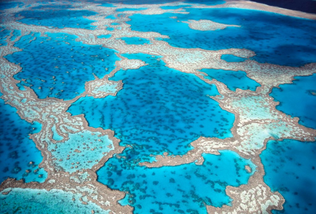 high angle view of turquoise great barrier reef in 2023 11 27 04 54 51 utc