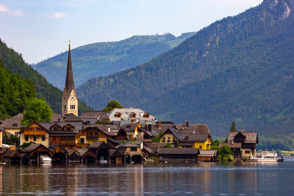 Hidden gems in Europe: Hallstatt village, and lake in Austria