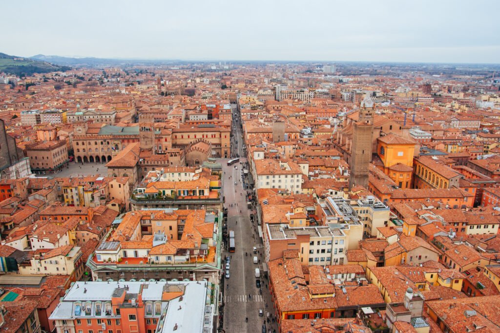 view across bologna in italy 2023 11 27 04 50 56 utc