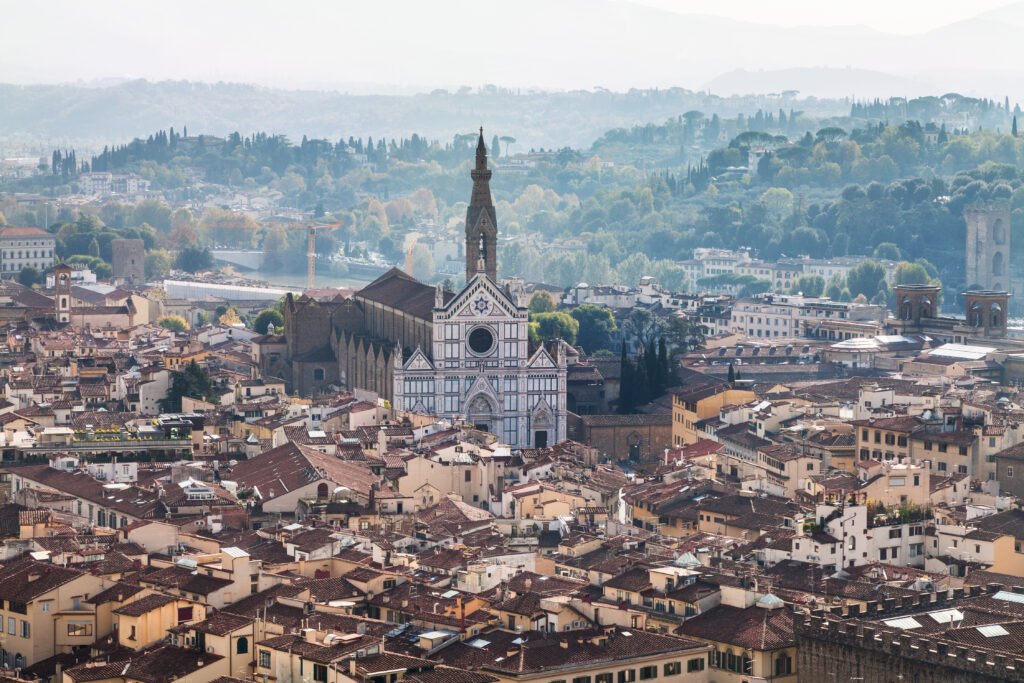 view of florence city with basilica di santa croce 2023 11 27 04 53 10 utc