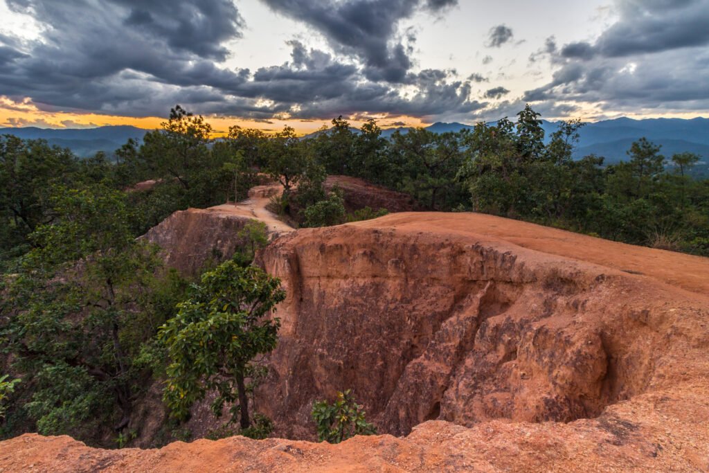 Canyon in Pai City, Thailand.