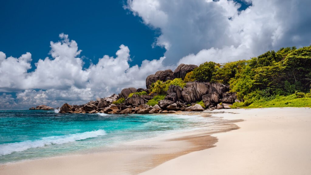 Grand Anse Beach on La Digue Island in the Seychelles - Best Winter Sun Destinations