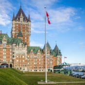 Frontenac Castle in Quebec City, Canada