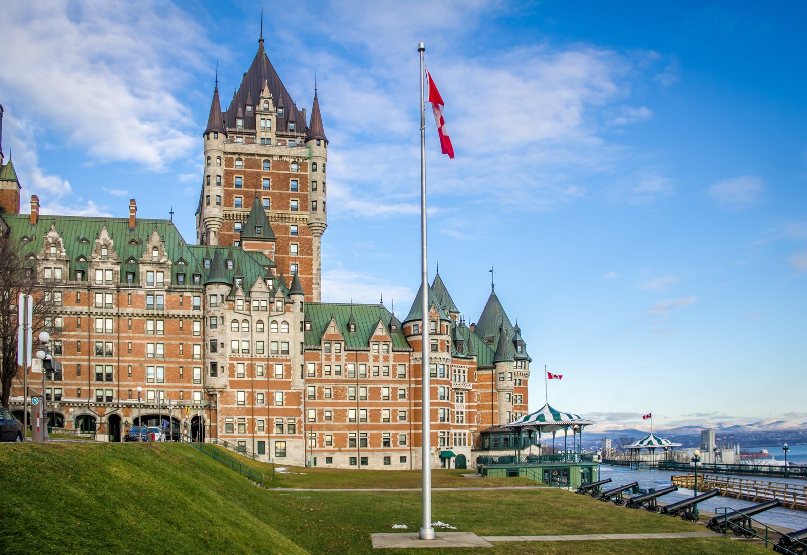 Frontenac Castle in Quebec City, Canada